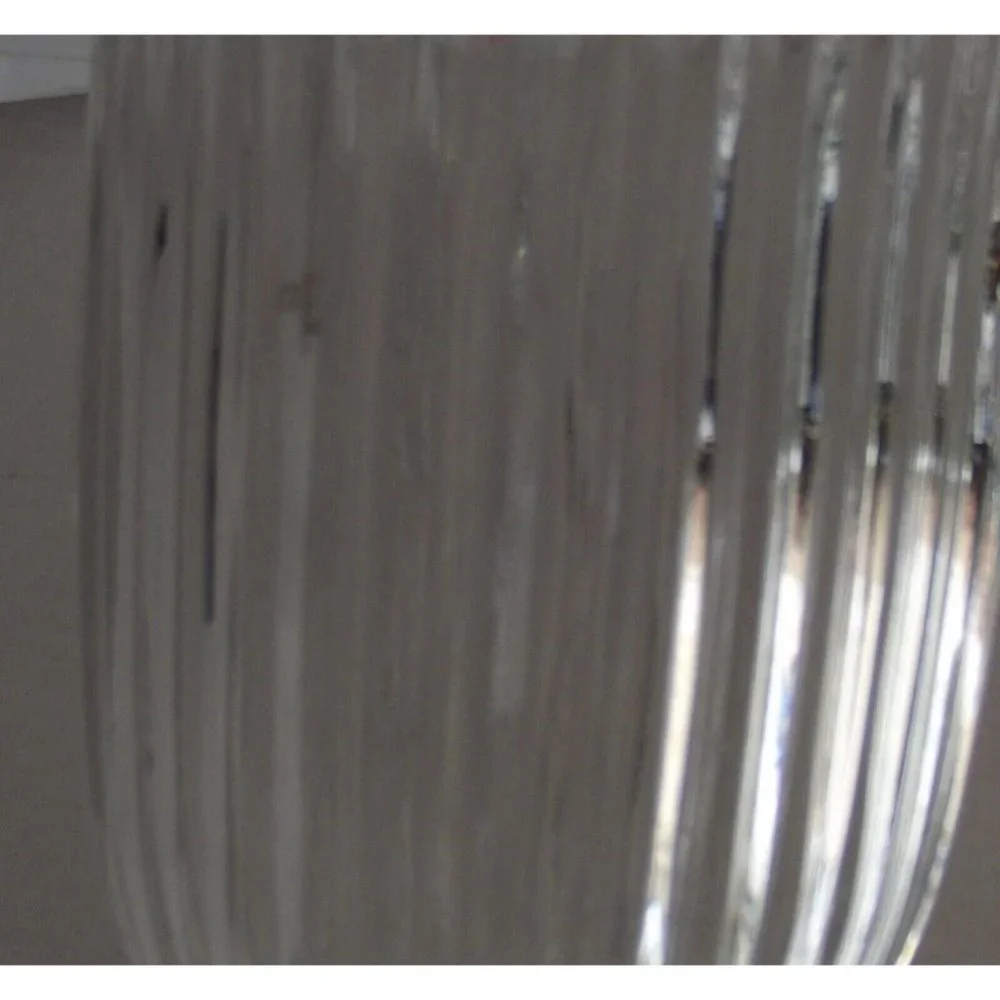 1 Clear Ribbed Glass Globe Light Shade Ceiling Fan Replacement bell 6